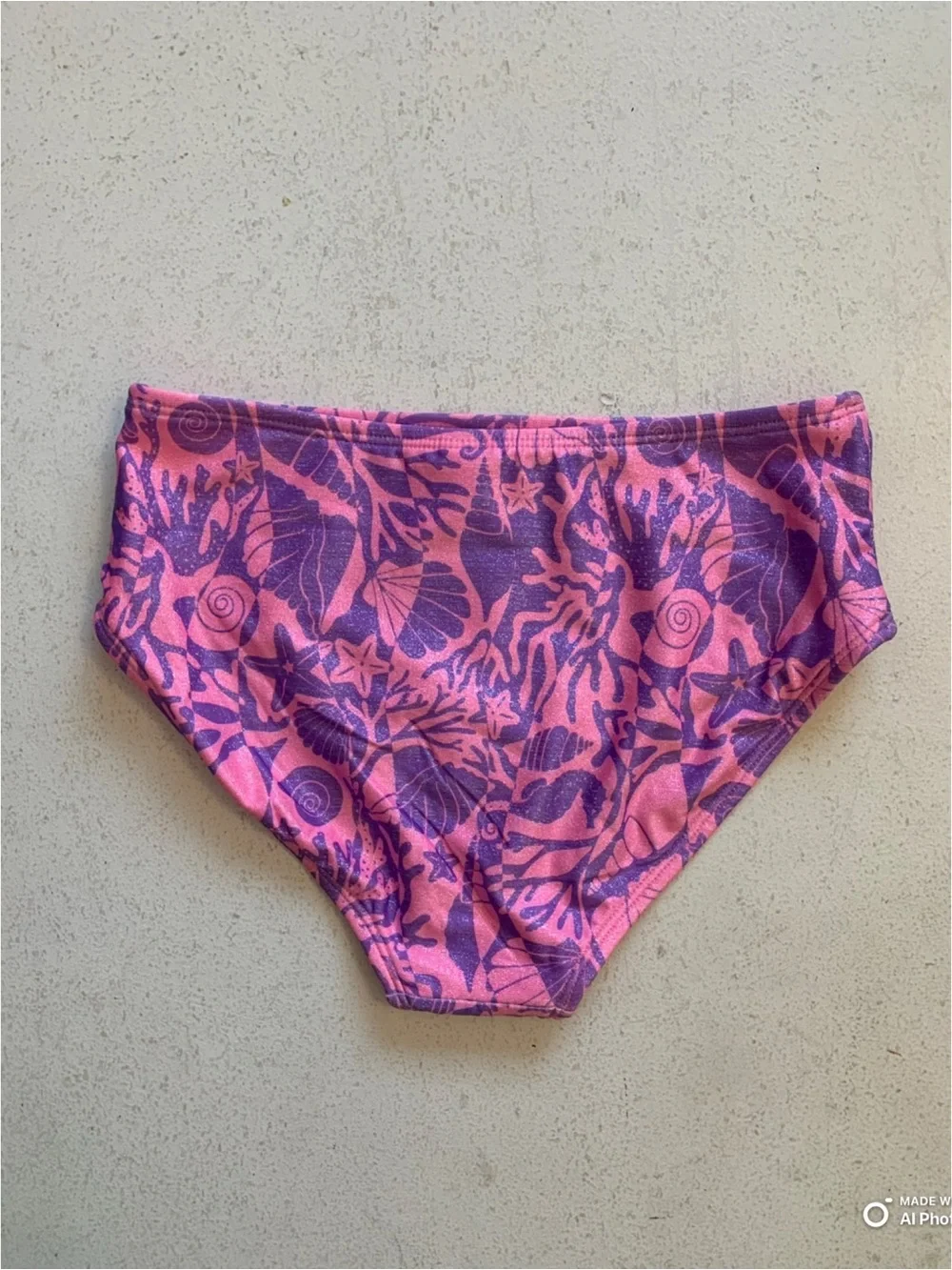 Cat & Jack Girl’s Large Pink & Purple Bikini Set + Coverup Shorts NWT Beach
